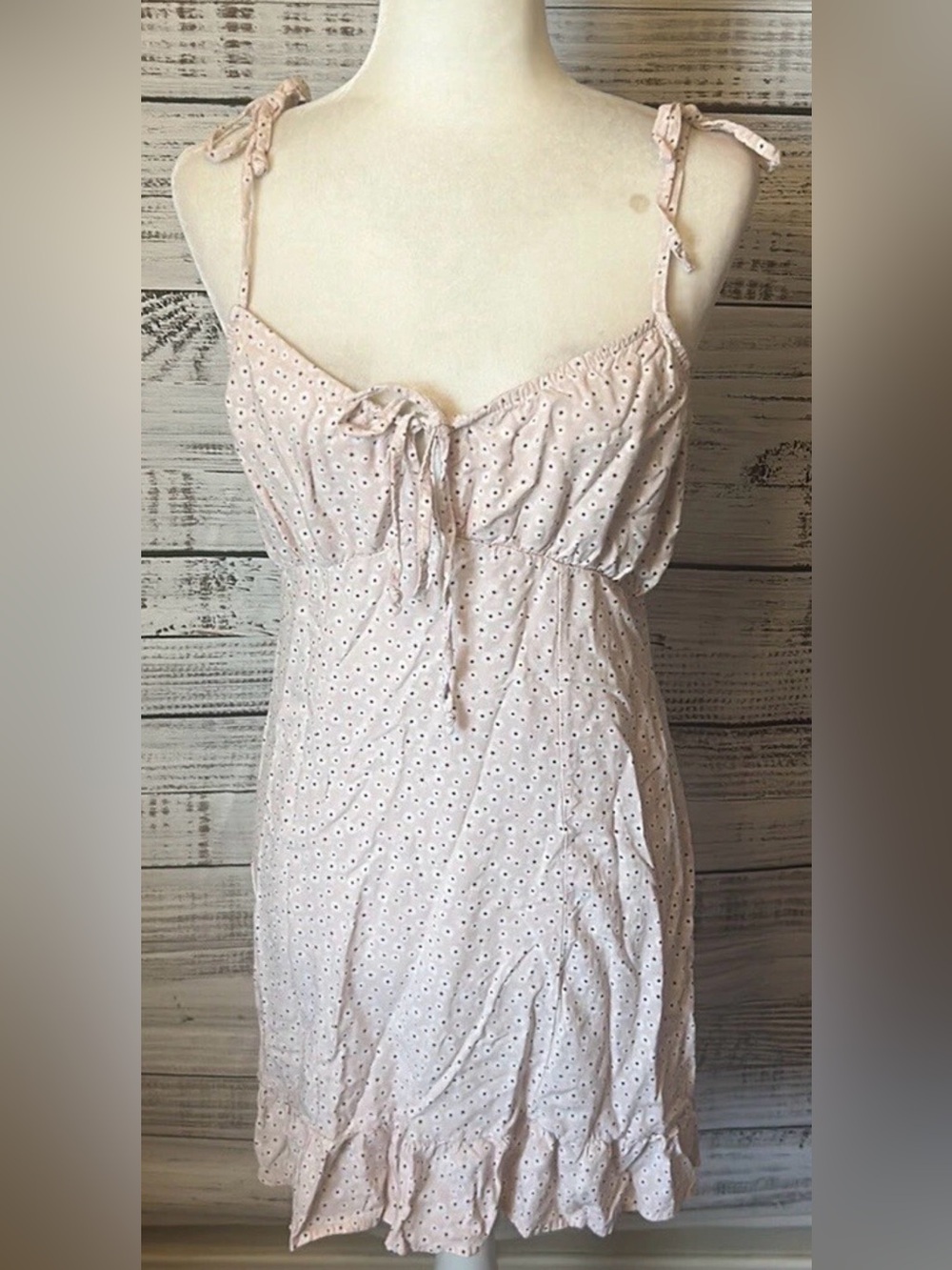 Almost famous Light Pink floral Tie-Front Sundress size XL
